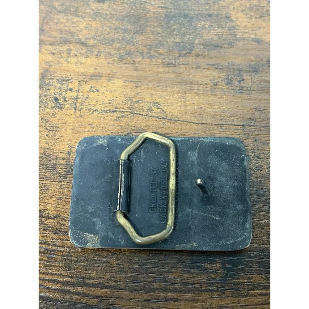 Hewlett Packard Computers Belt Buckle Vintage HP Brass USA Made Jack Nadel
